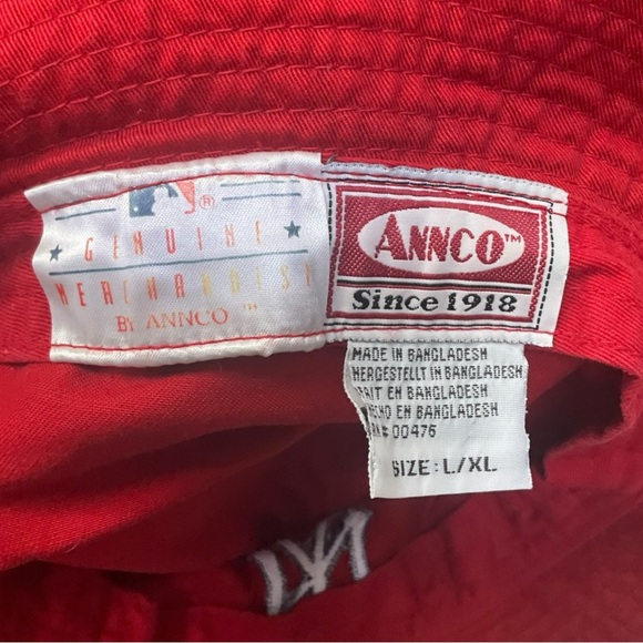 π§’π₯ Vintage NY Yankees Bucket Hat Redβ L/XL - Picture 8 of 8
